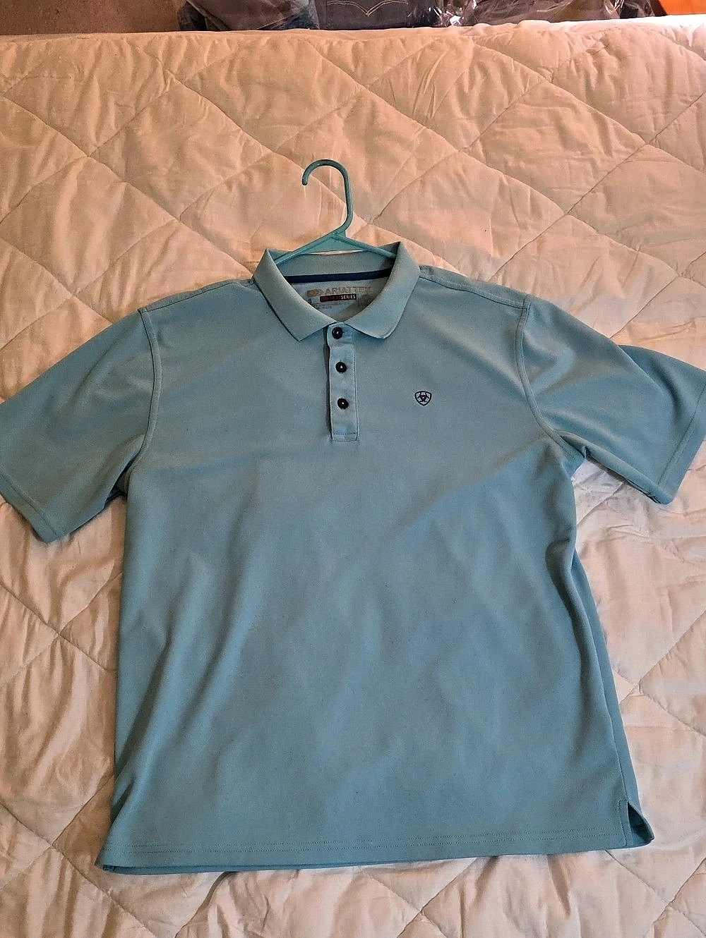 Ariat AriatTEK Heat Series Polo Shirt Blue S